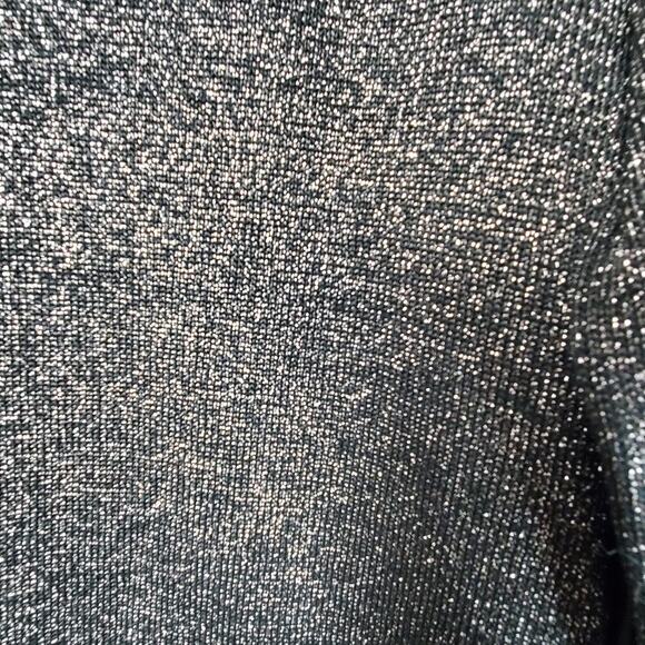 Cooper St. Black Alice Knit Metallic Sweater Dress Size L NEW Long Sleeve - Picture 3 of 9